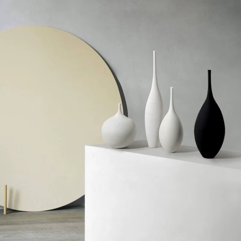 CAPIRON Zen Ceramic Vase for Home Decoration Floor Flowerpot Nordic Interior Centerpiece Living Room