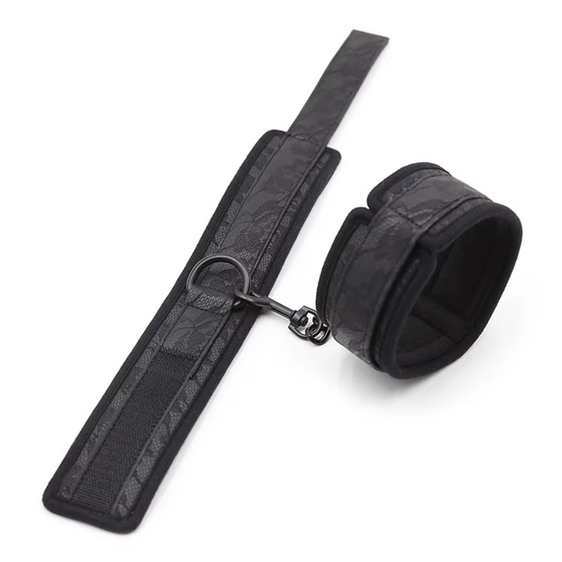 Menottes et attaches de cheville réglables en cuir PU pour jeux érotiques, accessoires de bondage exotiques, jouet sexuel pour adultes