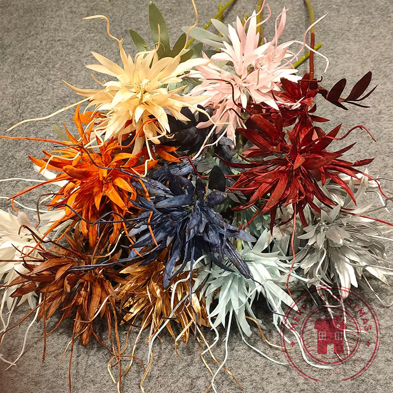 3 pièces de fleurs artificielles Epiphyllum longues de 35 pouces