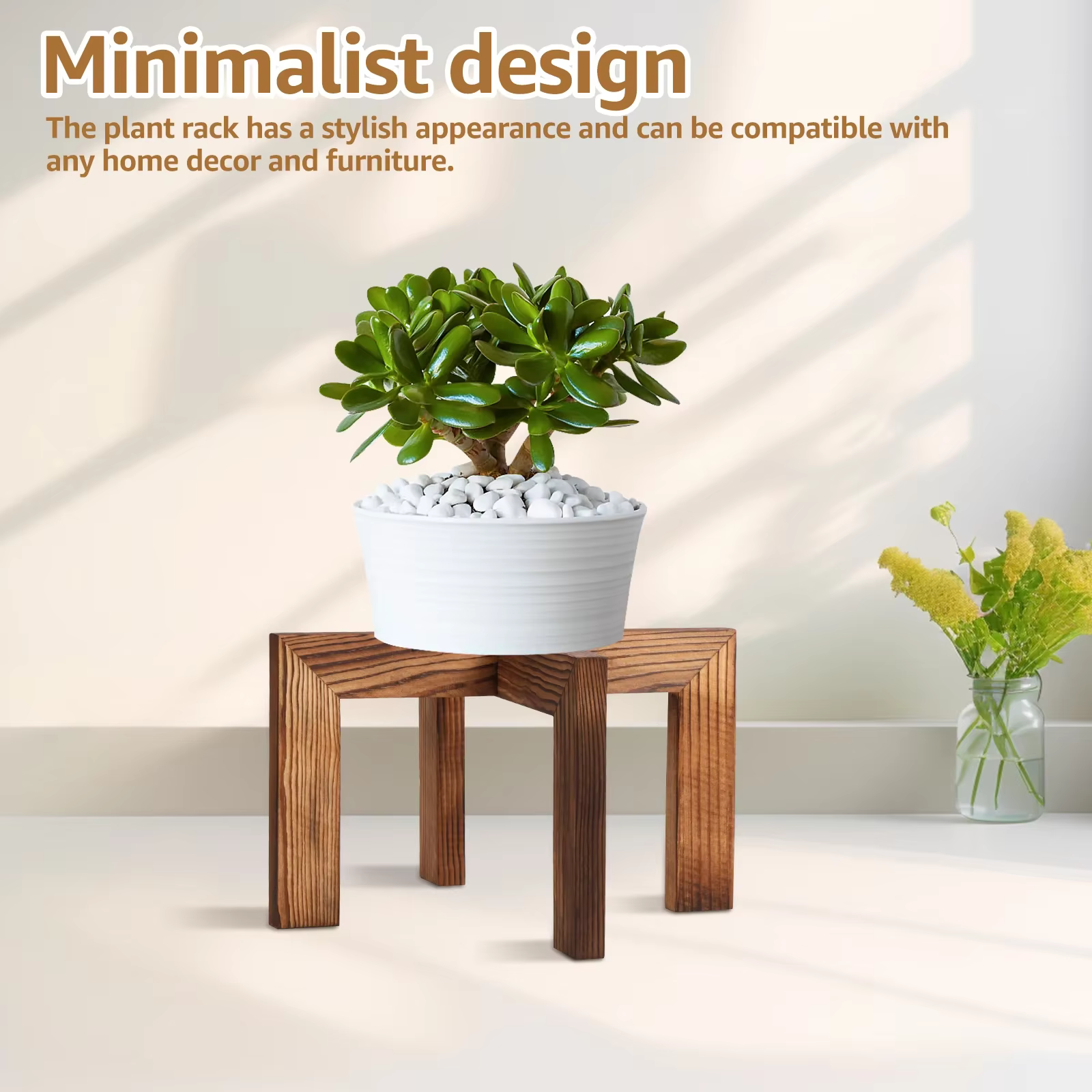 Support pour plantes en bois