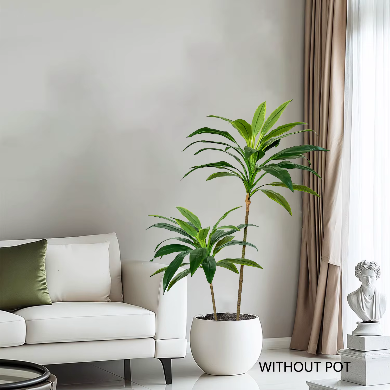 Plante Dracaena verte artificielle 50-225CM