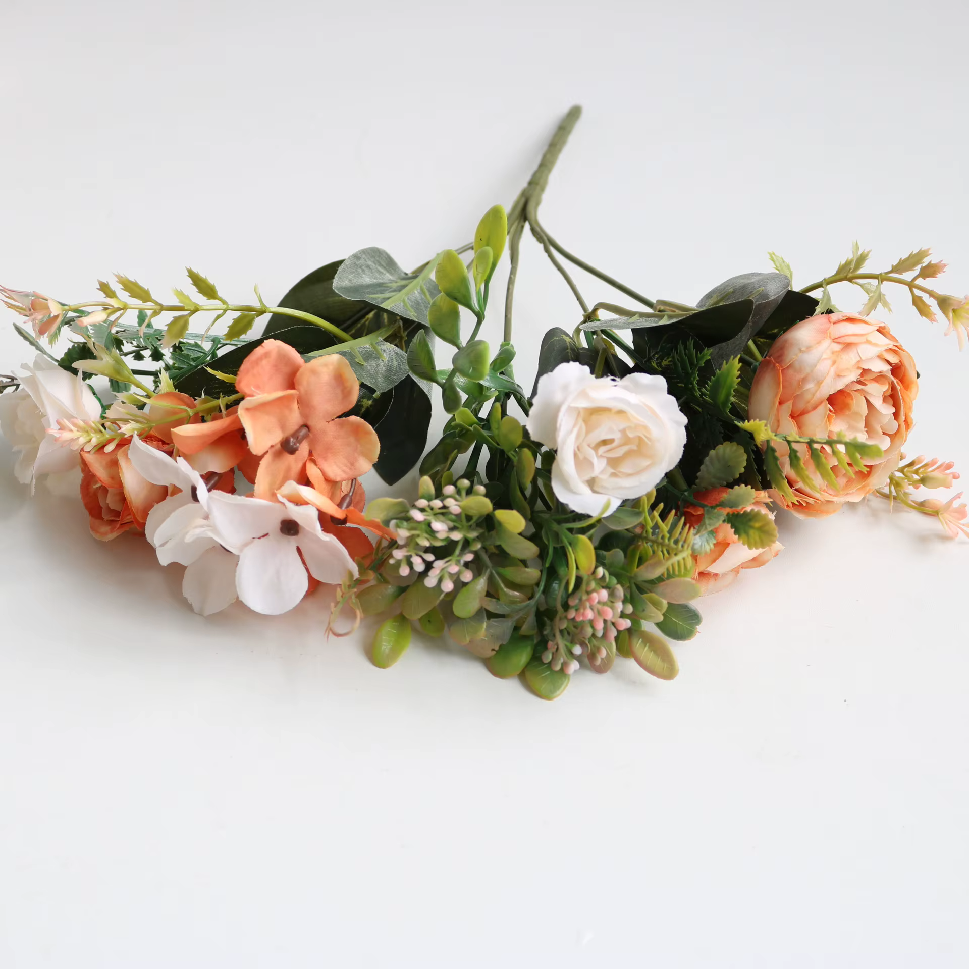 Pivoines Rose fleurs artificielles automne fausse pivoine soie hortensia