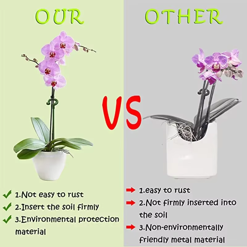 10 piquets de support pour plantes de 27 cm