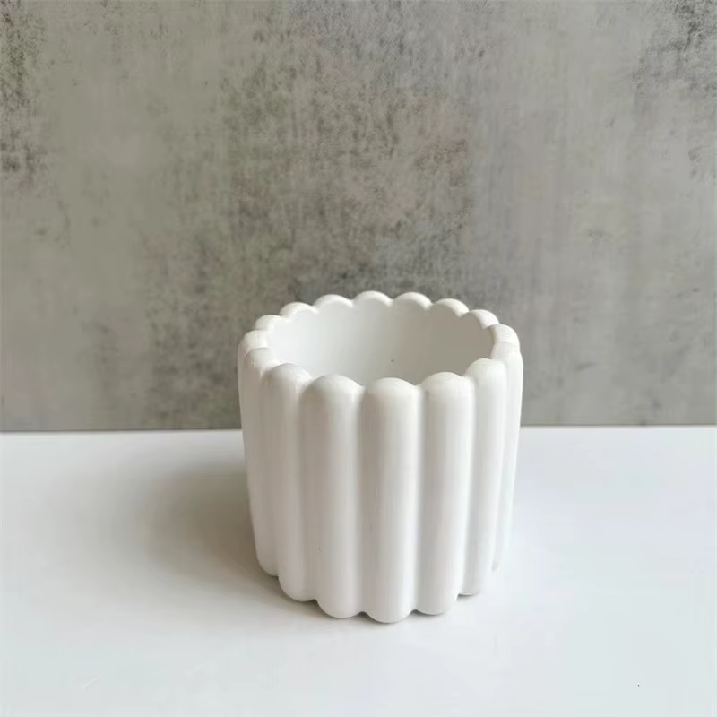 Moule en silicone pour pot de fleurs en résine époxy