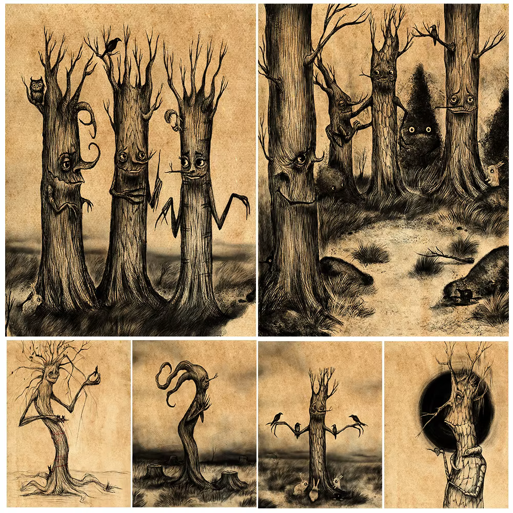 Collection de histoires sur les esprits d'arbres