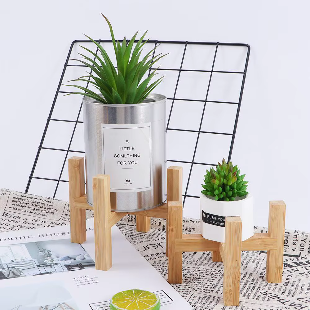 Présentoir de jardinière sur pied d'intérieur