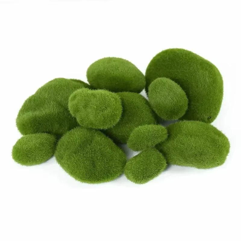 Mousse artificielle, décoration végétale