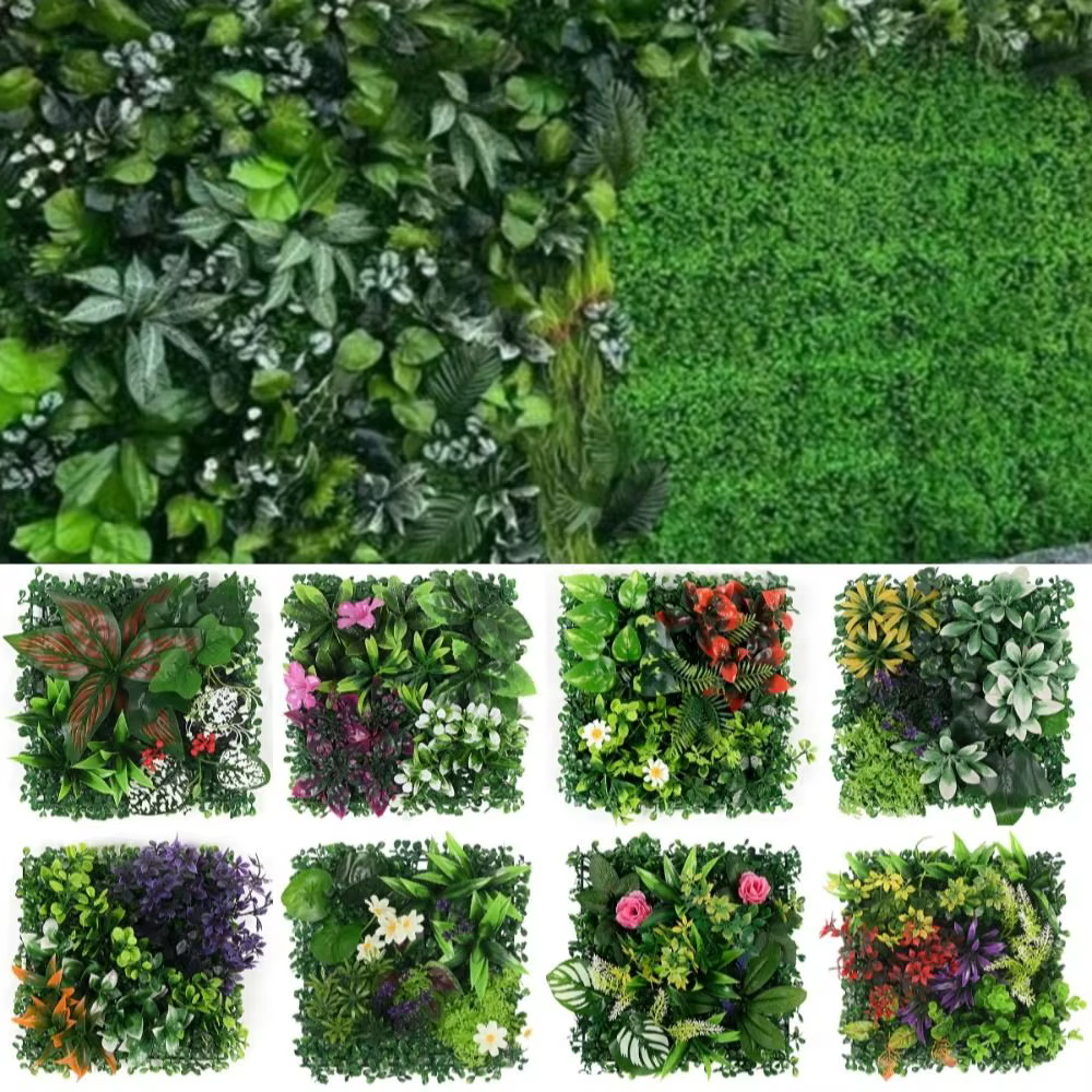 Panneau mural de plantes artificielles