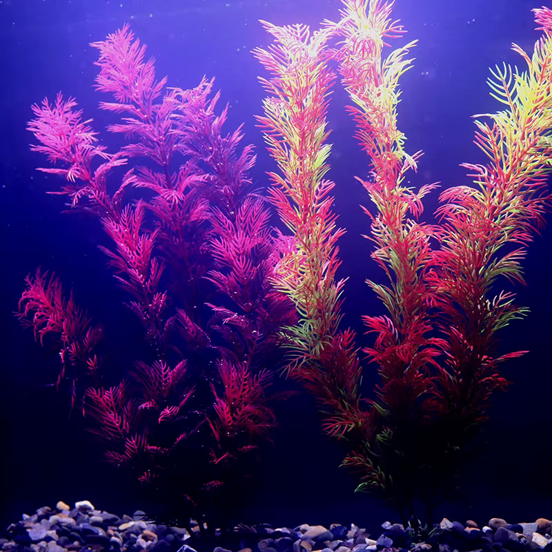 Plantes artificielles de décoration d'aquarium