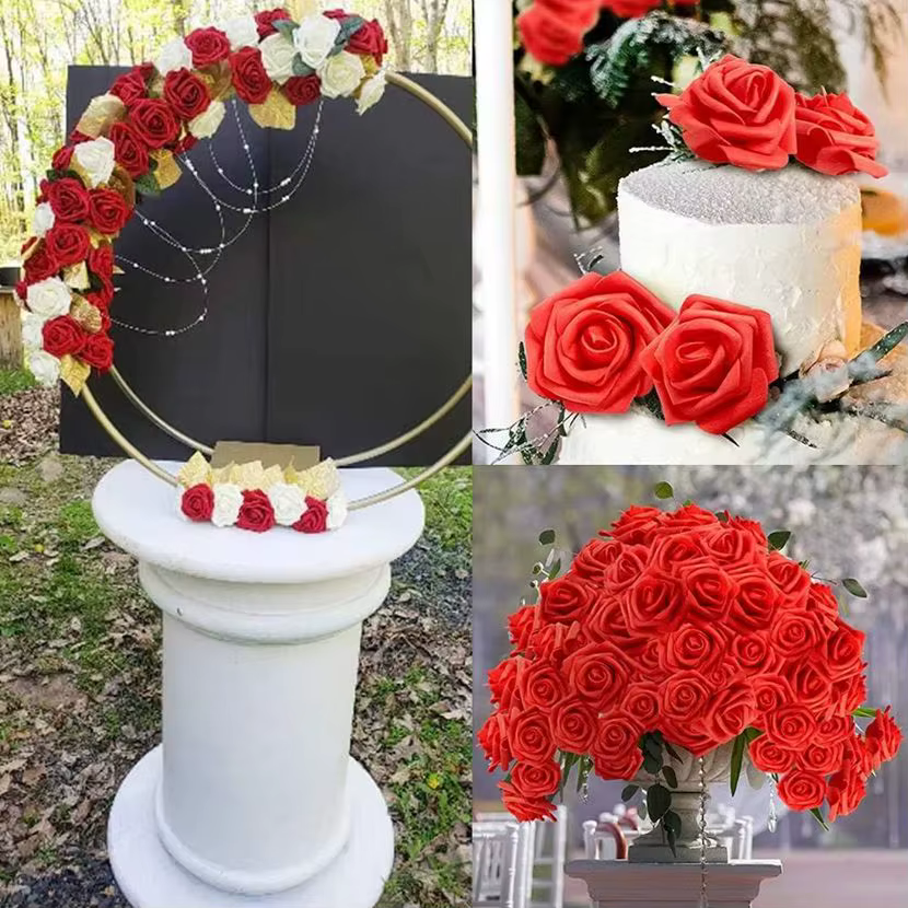 Bouquet de roses en mousse PE Premium pour noël