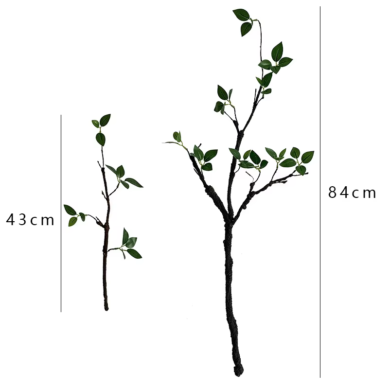 Branches artificielles vertes de 43 cm pour centre de table