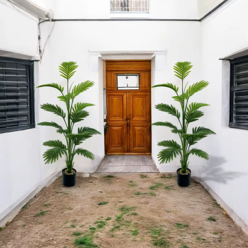 Grande plante de palmier artificielle 15 feuilles - Choix parfait pour la décoration de la maison et du bureau