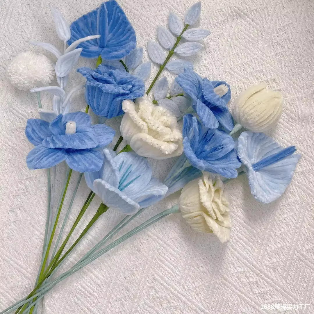 Tige de fleur artificielle en fil