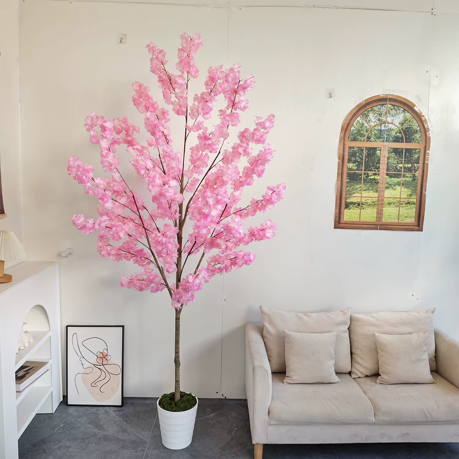 Arbre artificiel à fleurs de cerisier de 160-210 cm/6