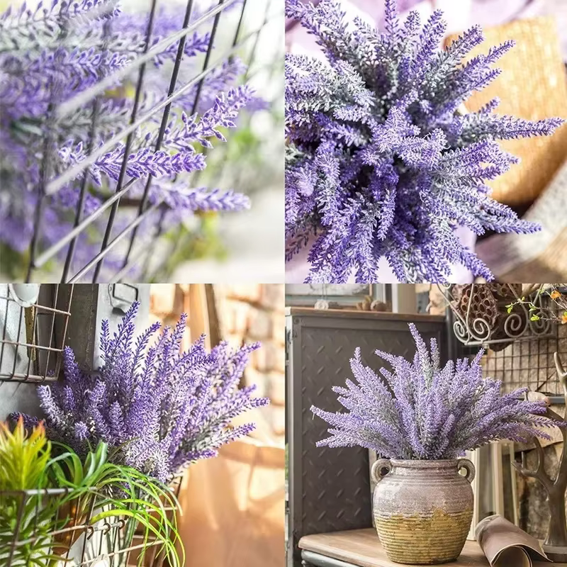 Bouquet de fleurs artificielles en plastique