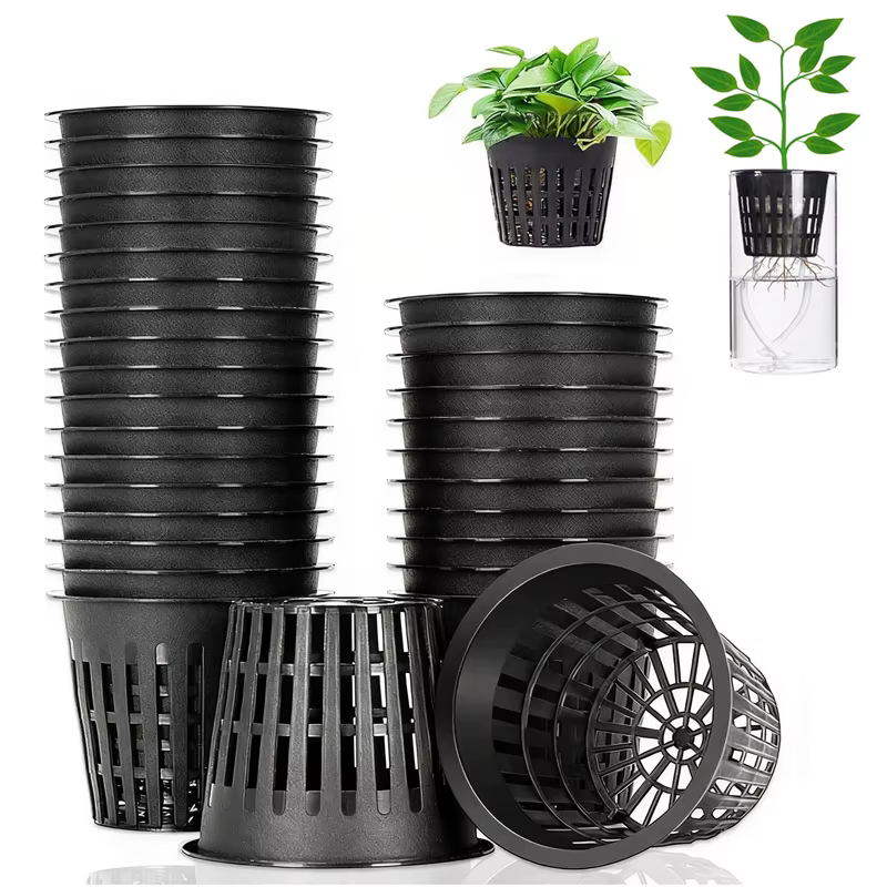 Lot de 20 paniers de culture pour jardin avec filet