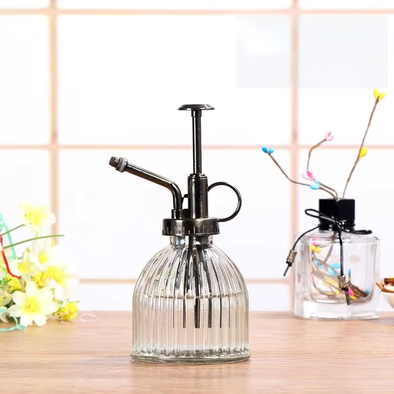 Abreuvoir de jardin en verre pour plantes et fleurs