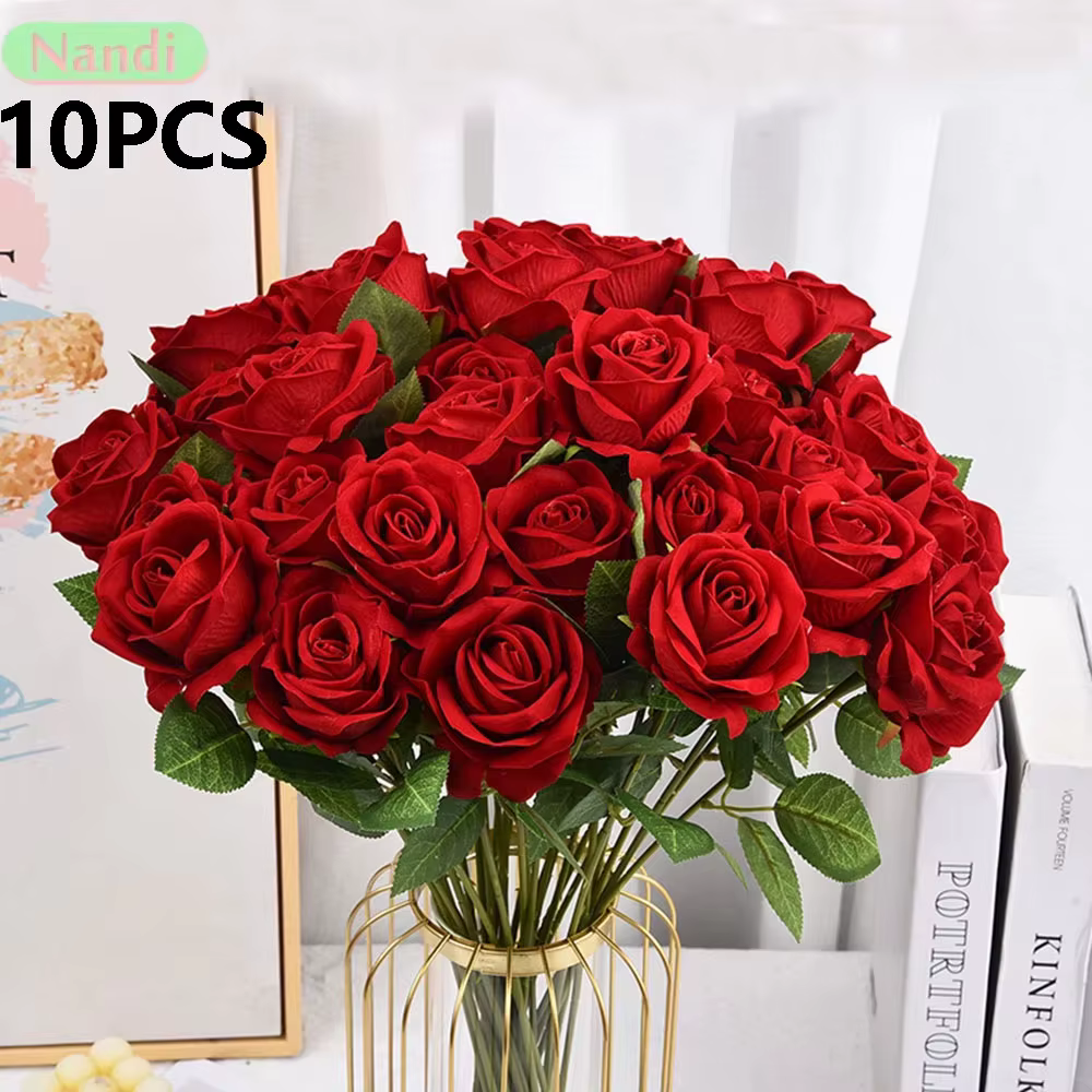 Rose artificielle en velours