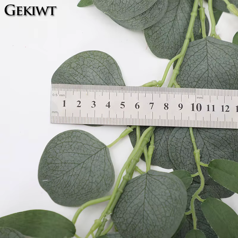 Fausses plantes artificielles en rotin d'eucalyptus