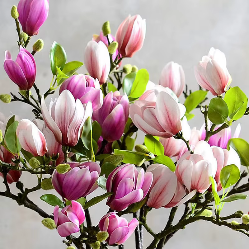 Fleurs artificielles, simulation 3D