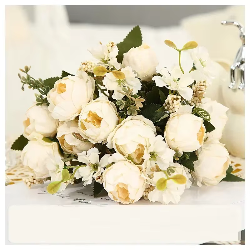 InjRocheads-Bouquet de Pivoines Artificielles