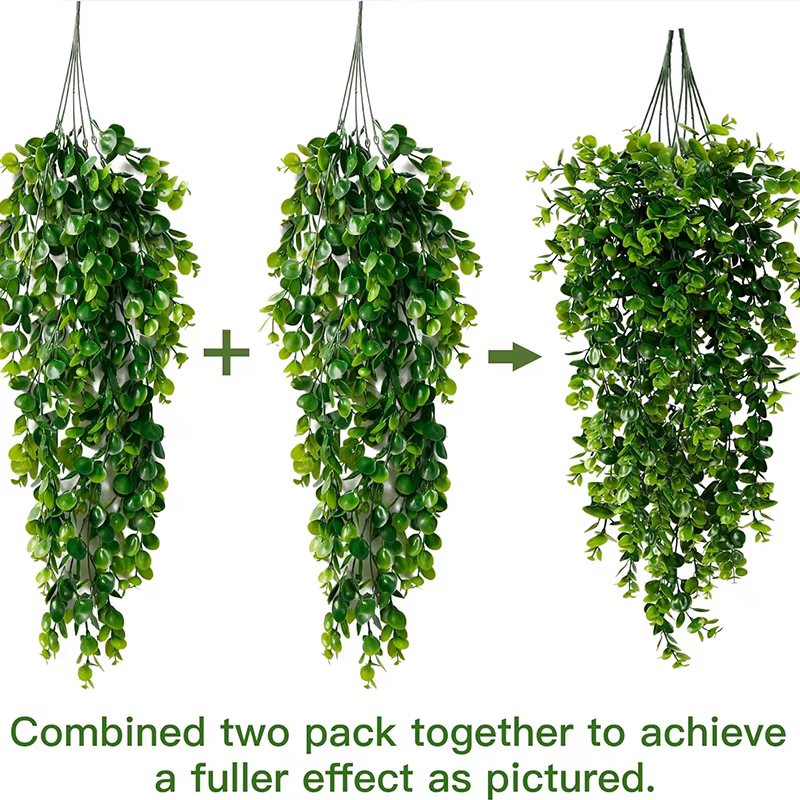 45 maille ventes Chaudes Plantes Artificielles En Plastique fougère Vigne De Noël Couronne De Mariage voûte partie Maison Sill jardin Mur Décor Bricolage Cadeau