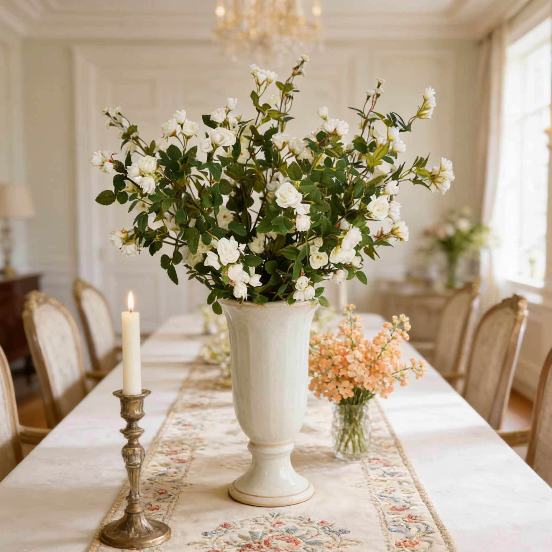 Fleurs artificielles de camélia et de marguerite pour les fêtes