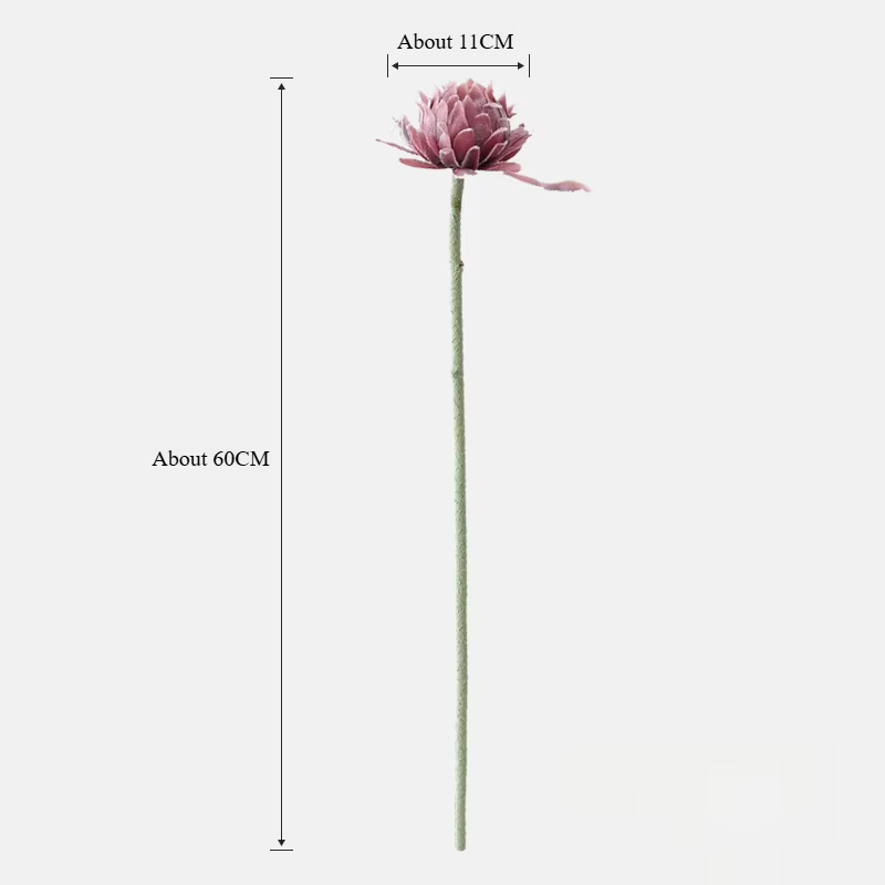 Fleur de chardon artificielle de 23
