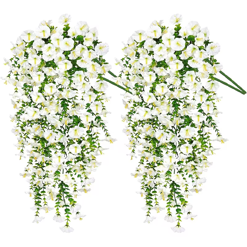 1/2Pc 75cm fleurs artificielles tenture murale fausses plantes violettes suspendues fausse fleur vignes pour la