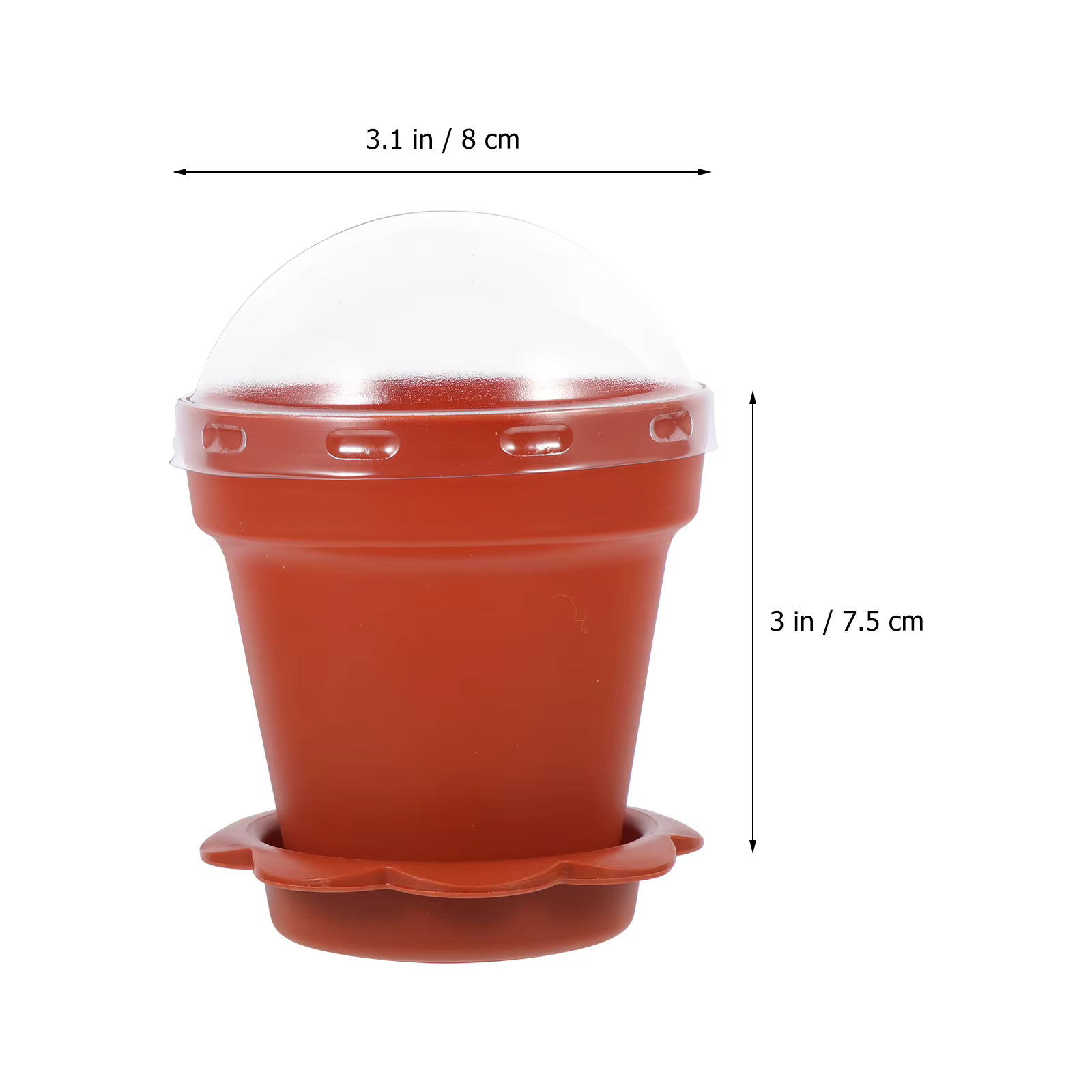 Pot de pépinière en plastique pour petits gâteaux