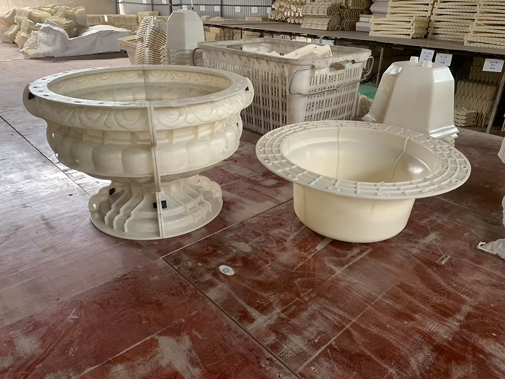 Jardinière décorative en béton en plastique