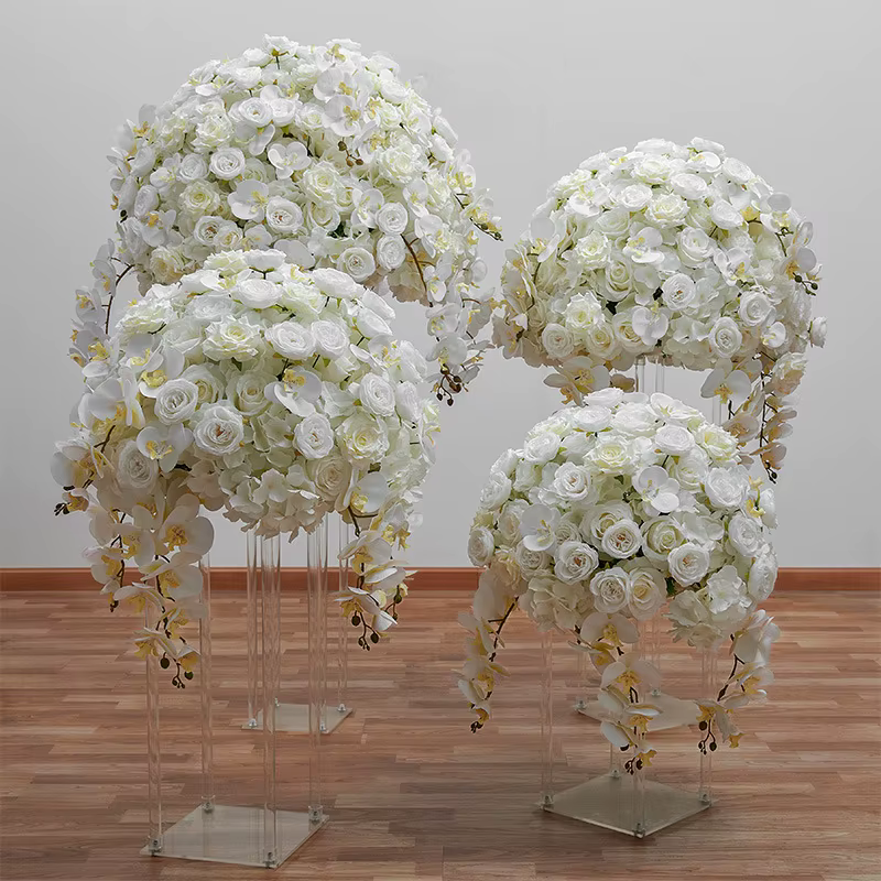 Balles de fleurs de roses d'hortensia Phalaenopsis 3D