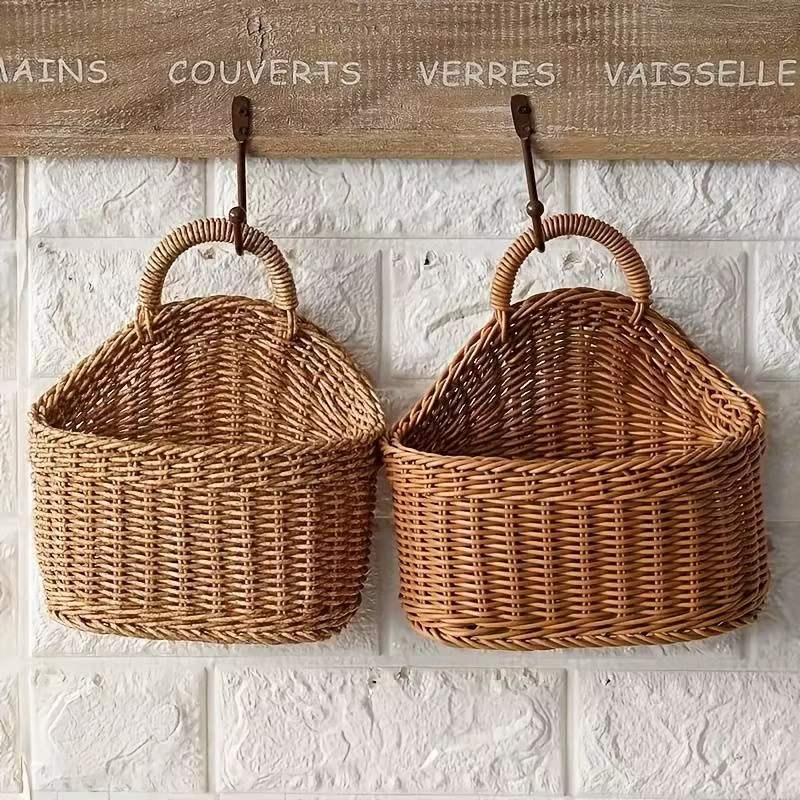 Panier de rangement tissé de Style ferme rustique