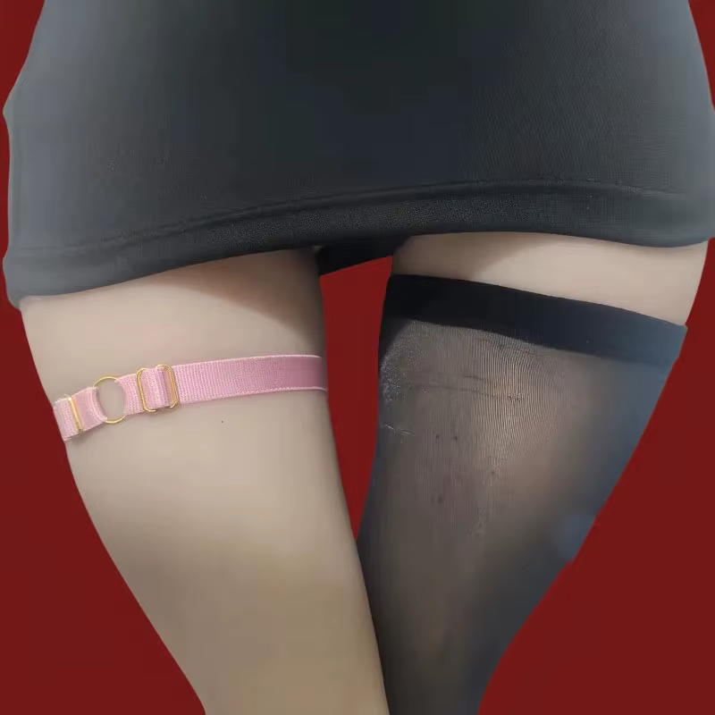 Accessoires pour poupées en silicone : Sangle de cuisse sexy et simple, Jarretière, Anneau de jambe gothique, Décoration réglable