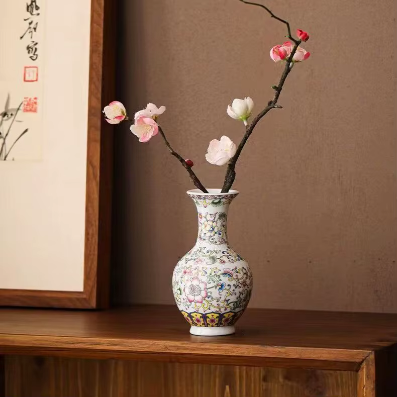 Petit Vase à fleurs en céramique émaillée