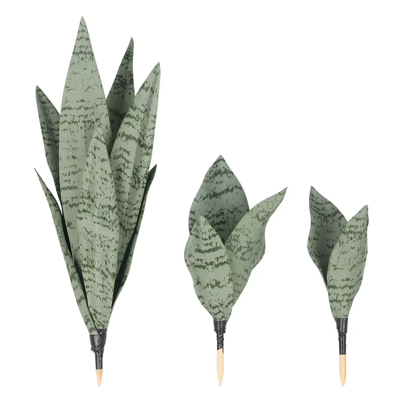 Plantes vertes artificielles simulées
