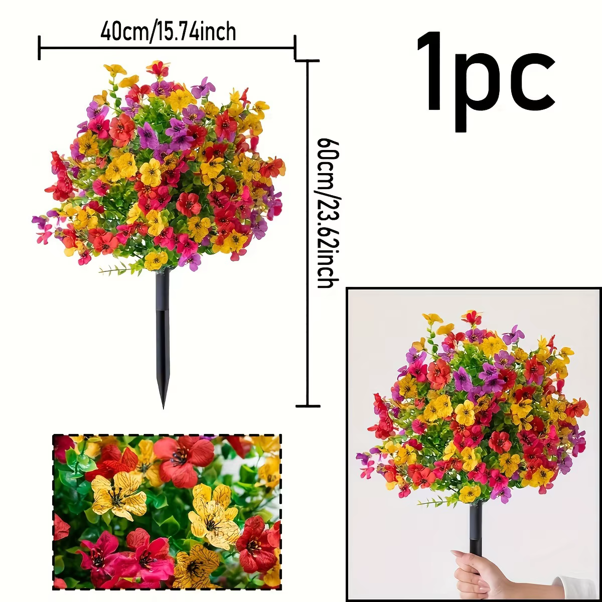 Fleurs artificielles d'extérieur résistantes aux UV