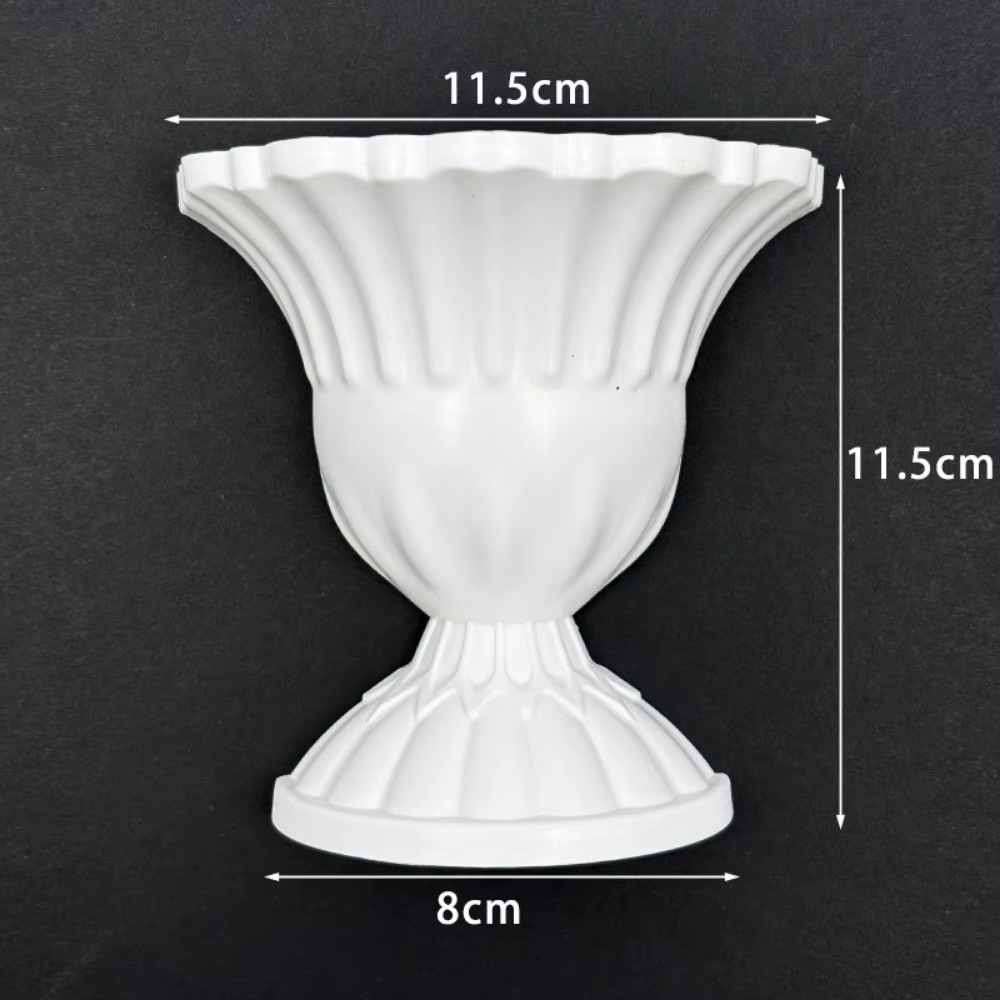 Nouveau vase mural demi-mur style peinture à l'huile française blanc