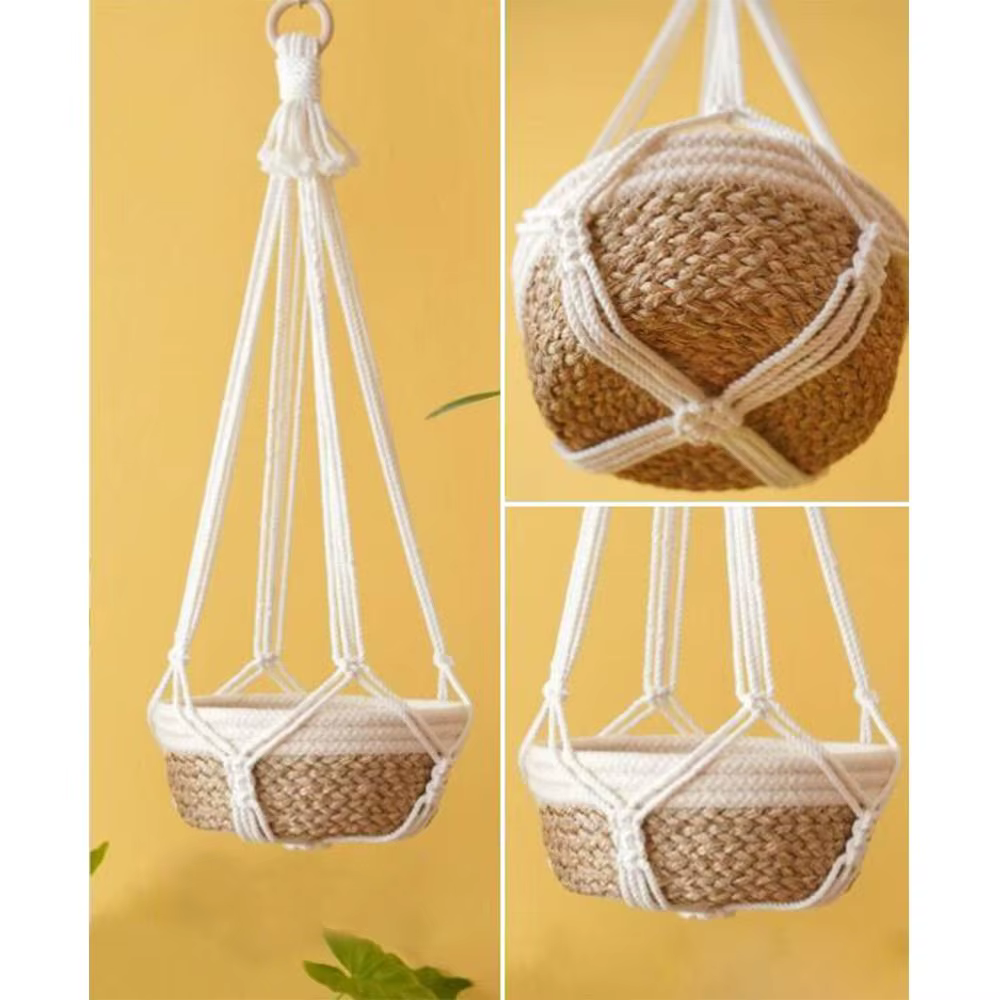 Mode macramé plante cintre Pot de fleur planteur