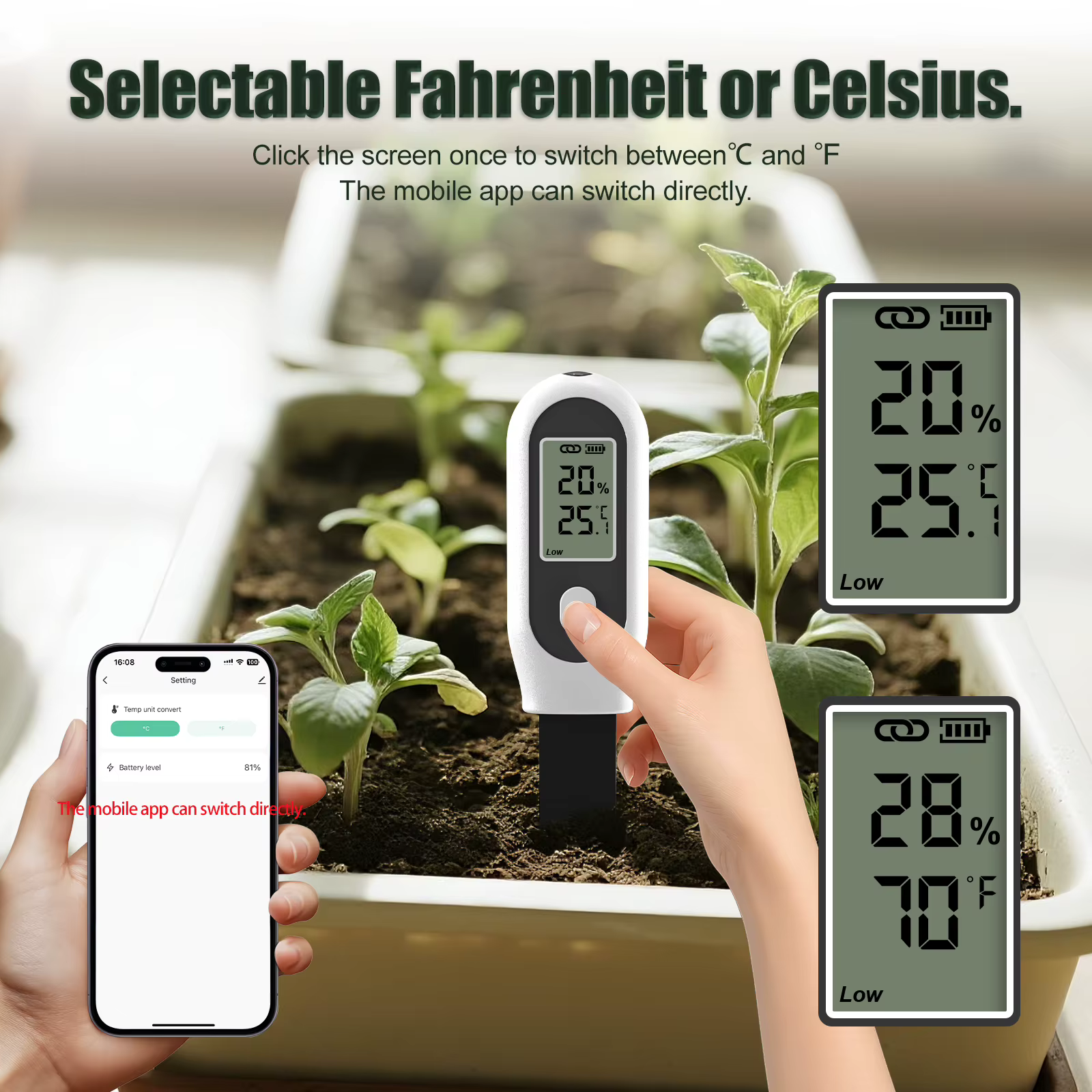 Capteur d'humidité du sol Tuya Zigbee 3 en 1