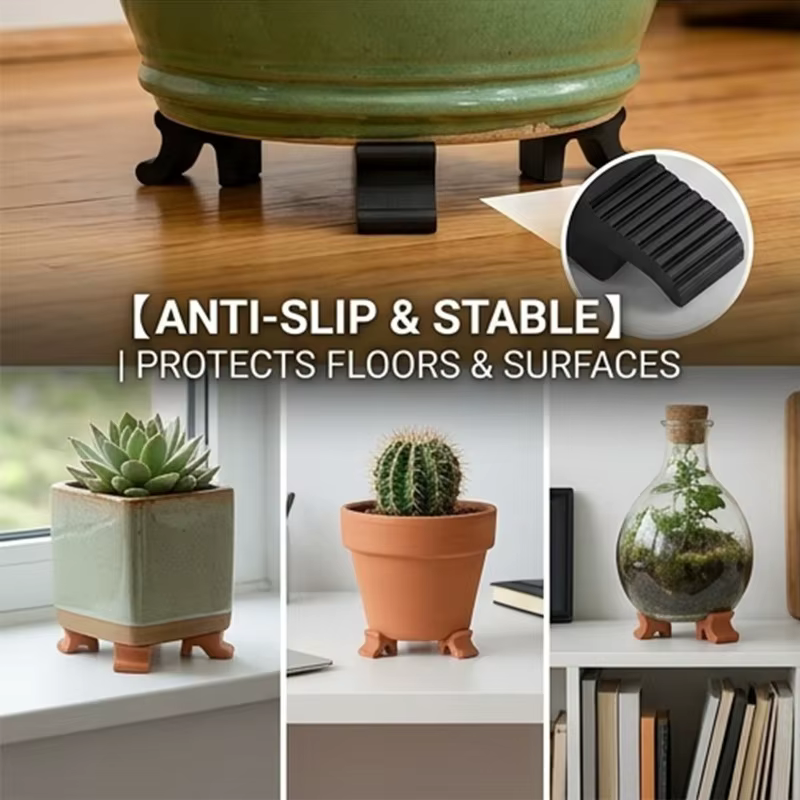 3/12 pièces Supports de pieds pour pots de fleurs et plantes de jardin