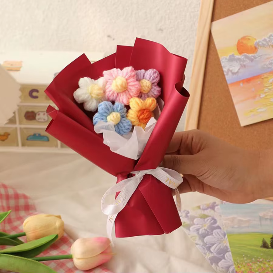 1 pièce de Mini Bouquet de fil fait à la main