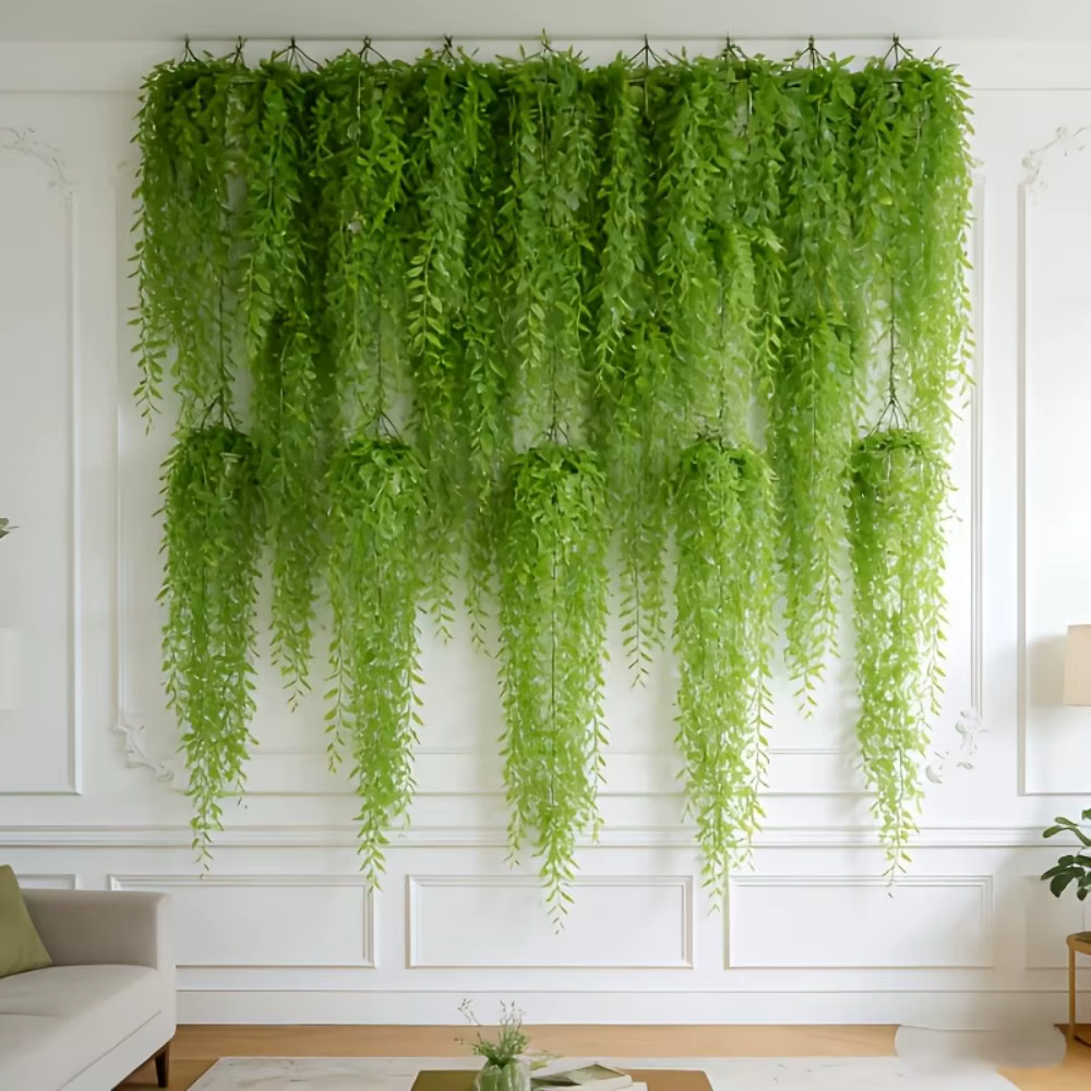 Lot de 10 Branches de Saule Pleureur Artificielles