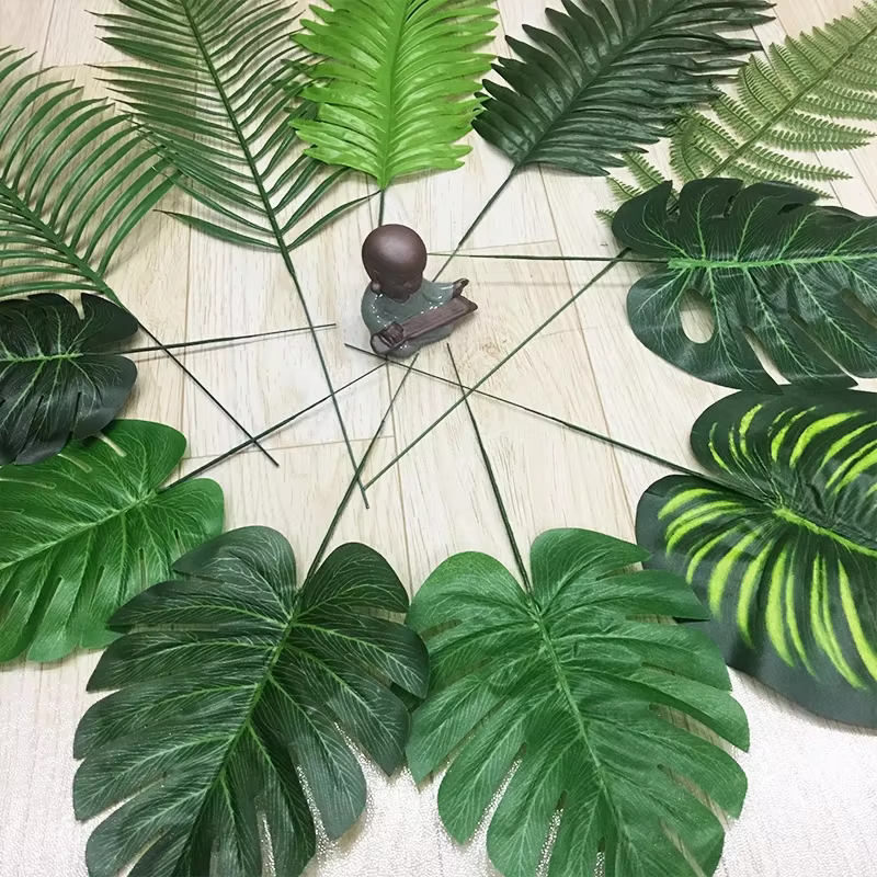 Feuilles artificielles en plastique