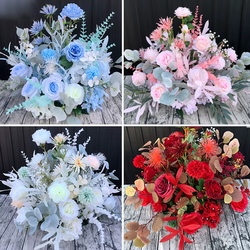 Centres de table d'arrangement de fleurs