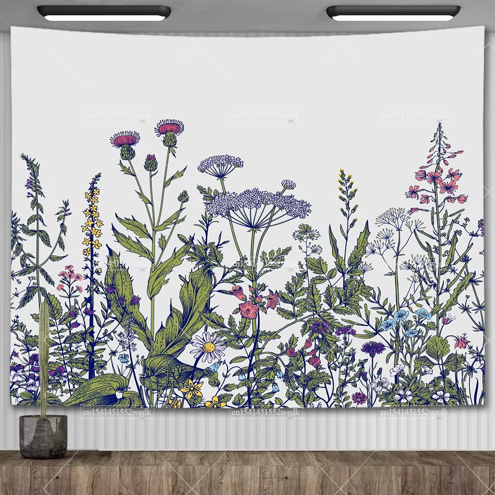 Tapisserie murale de plantes botArabes
