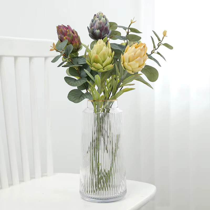 Artichauts Artificiels Fruits et Plantes Vertes