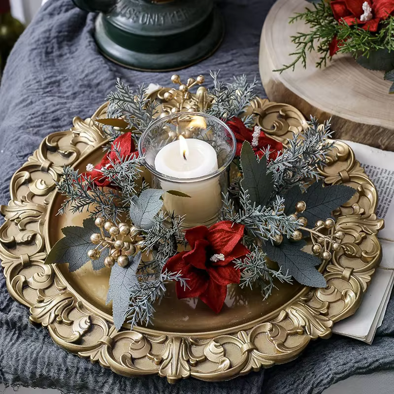 Ornement de table de guirxiété de fleurs artificielles