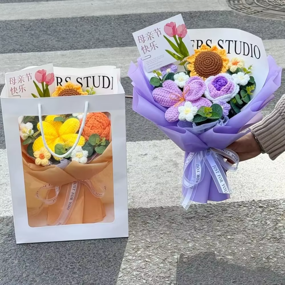 Bouquet de fleurs en coton de qualité
