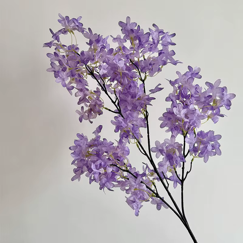 Ensemble de 5 fleurs lilas artificielles cryptées